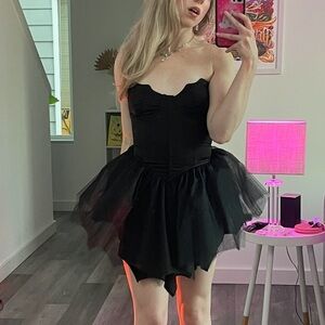 Widow Black Corset Fairy Goth Dress | Fleeting Optimism